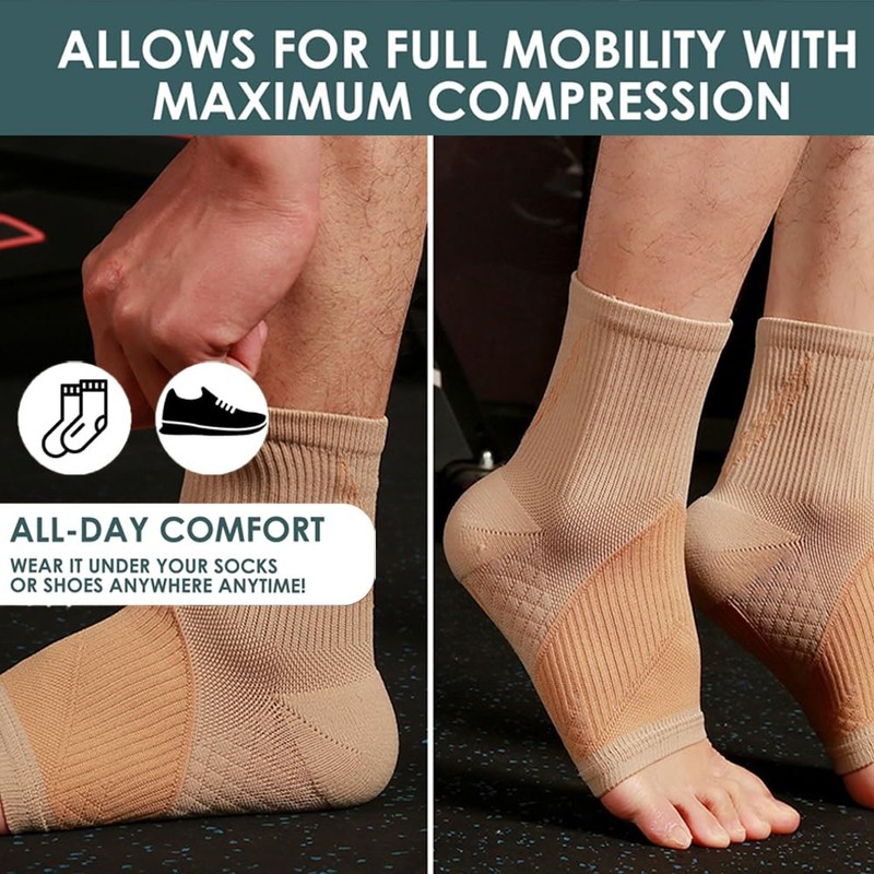 H HOME-MART Plantar Fasciitis Socks with Arch Support, Foot Care