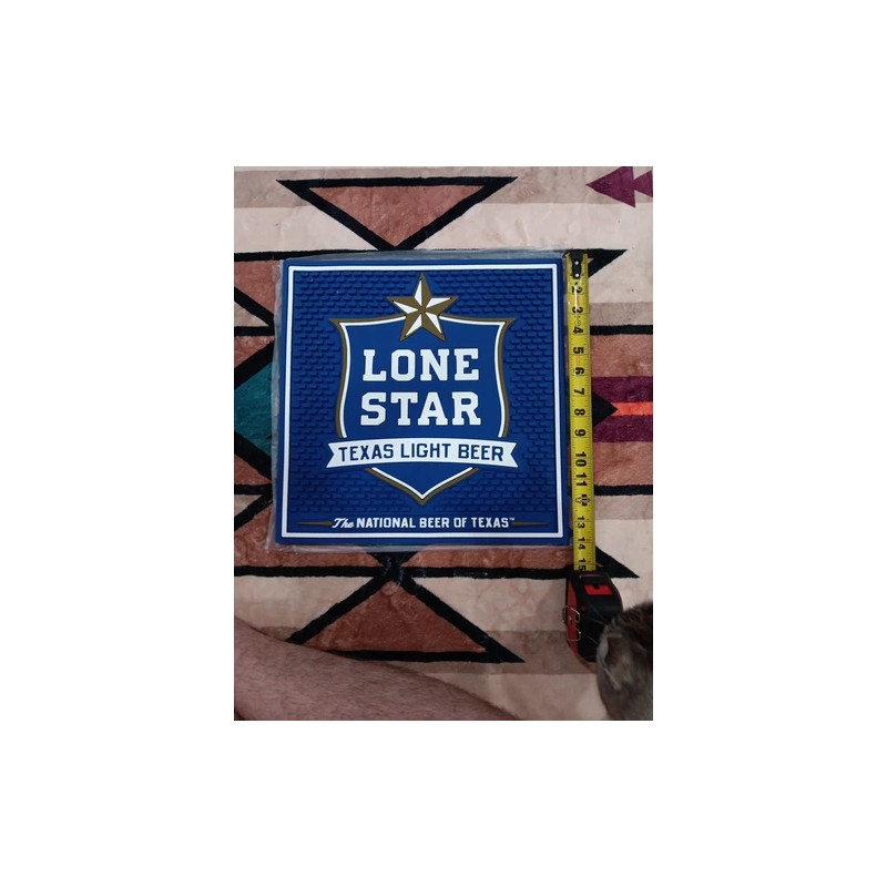 Lone Star Light Texas Light beer Rubber Bar Runner Mat
