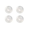 Locator Genuine Original Replacement Male Retention Inserts Caps, Standard, Clear