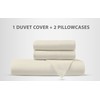 Sapphire Collection Plain Duvet Cover With Pillow Case Non Iron