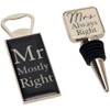 Mr Mostly Right & Mrs Always Right Bottle Opener &