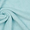 Stretch Cotton Terry Towelling Fabric Material - Pale Blue, 1Mtr