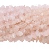 Platinum Rose Pink Quartz 2-12mm Medium Chip Beads with 0.5-1.5mm
