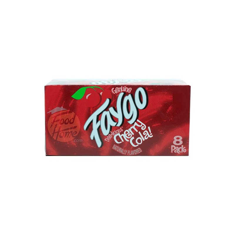 Faygo Cherry Cola! flavor soda pop. 8-pack 12-fl. oz. cans