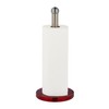 Relaxdays Standing Kitchen Roll Holder, Stainless Steel, Paper Roll Holder