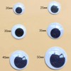 20 occhi autoadesivi oscillanti, 40 mm, occhi in plastica per