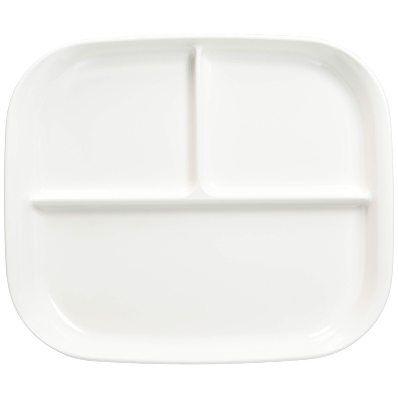 Pearl Metal K-6388 Tableware, Plate, Divider, Square Plate, Easy to
