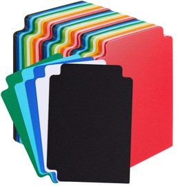 Trading Card Dividers Multicolor Card Page Dividers Frosted Card Separator with Tabs Plastic Divider Cards for Games Sports, 2.7 x 3.8 Inches (150)