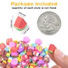 Wolpark Food Heart Mini Erasers for Kids Bulk Cake Fruit