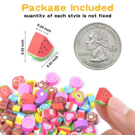Wolpark Food Heart Mini Erasers for Kids Bulk Cake Fruit Cute Erasers 170Pcs Desk Pets Classroom Prizes Game Rewards Party Favors Back to School