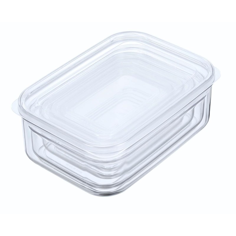 Lustroware Micro Clear Transparent Food Storage Containers with Lids –
