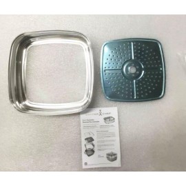 Copper Chef 2 In 1 Stackable Steamer Pan Extender Ring & Tray