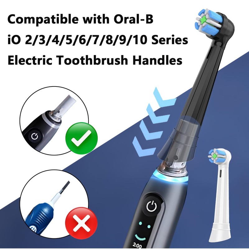 12 PCS iO Toothbrush Replacement Heads Compatible with Oral B