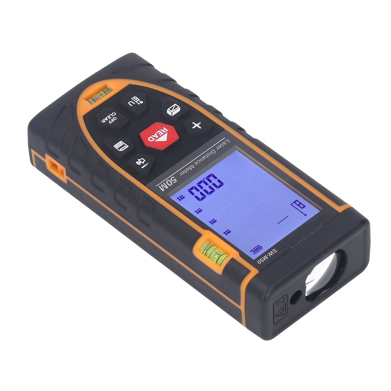 Infrared Laser Distance Meter Finder Large Backlit Screen High Accuracy
