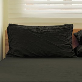 2 Piece Organic Cotton Pillowcase Set of 2 Pillow Cases 100% Cotton Washed Pillow Covers 2 Piece Set 50x70cm Antibacterial Odor Resistant Breathable Quick Dry Envelope Type Solid Scandinavian Olive Green