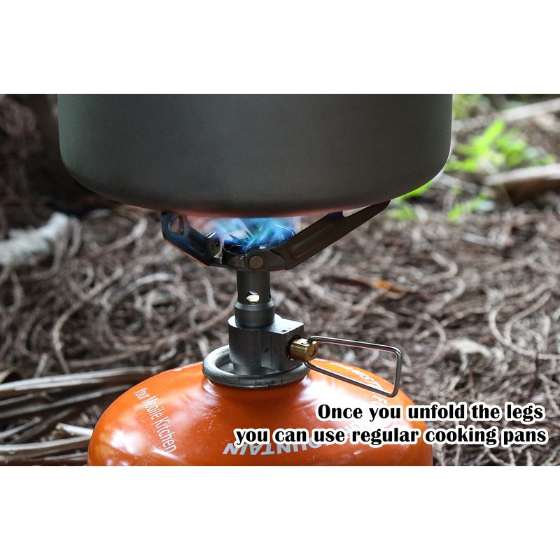 Boundless Voyage Titanium Mini Gas Burner Ultralight Furnace Camping Stove