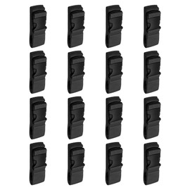 HARFINGTON 16pcs Luggage Straps Adjustable Buckle Luggage Connector Straps Nylon Suitcase Belt Strap Luggage Connect Attachment Accessories for Luggage Wraps Suitcases and Bags, Black
