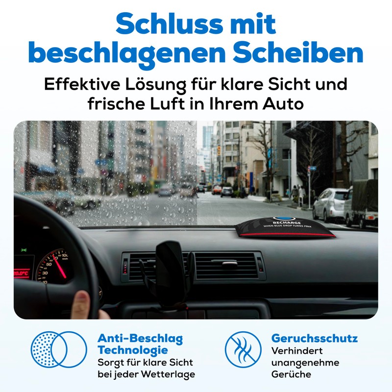 Smart-Planet Car Dehumidifier Cushion, 1000 g, for Interior, Reusable, Leak-Proof
