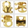 Alto Sax Mouthpiece Ligature Double Screws Saxophone Gold Ligature Fastener