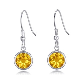 Philip Jones Yellow Crystal Drop Earrings Created with Zircondia® Crystals