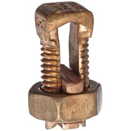 Burndy KS17-3 Servit Split-Bolt, 8 Str. - 6 Sol. Copper Run and Tap, 165 in-lbs Recommended Tightening Torque