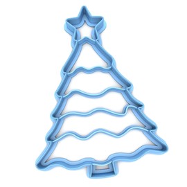 Sweet Prints Inc Christmas Tree with Star Cookie Cutter - Dishwasher Safe