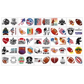 100Sheet American football Temporary Tattoos, Birthday Party Supplies, Decorations Tattoos Stickers, Cute Party Favors Kids Girls Boys Activity Gifts Classroom School Prizes Themed,(American football)