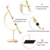 JUXYES Golden Toned Sphere Holder Caliper Stand, Caliper Style Display