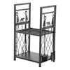 VEVOR Indoor Firewood Rack, 1.3 ft 2-Tier Firewood Holder with