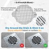 INVIHUG, 50 Pack, Disposable Shower Drain Hair Catcher Mesh Stickers,