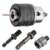 Saiper 1.5-13mm Capacity 1/2-20UNF Key Drill Chuck with Hex Shank,