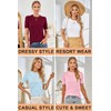Arach&Cloz Womens Spring Summer Tops 2025 Fashion Short Sleeve Sweaters
