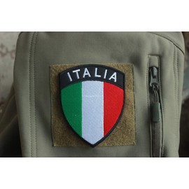 Italian Flag Patch Patch Handmade Sewing Sports Military National Flag Emblem for Jacket Coat Backpack