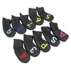 10Pcs Golf Head Cover Club Headcover Waterproof PU Elastic Closing