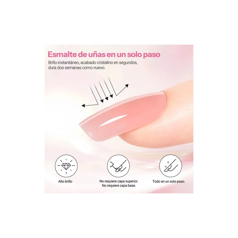 Kit De Gel Semipermanentes 3 En 1 Esmalte De Uñas