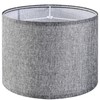 Gray Drum Lamp Shades Medium 13" Top x 13" Bottom