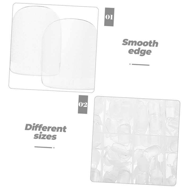 Healvian Stylish Press-on Nails 504pcs Short False Nails Full Coverage