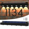 Solar Lights Outdoor Illuminates House Numbers and House Address Sign,