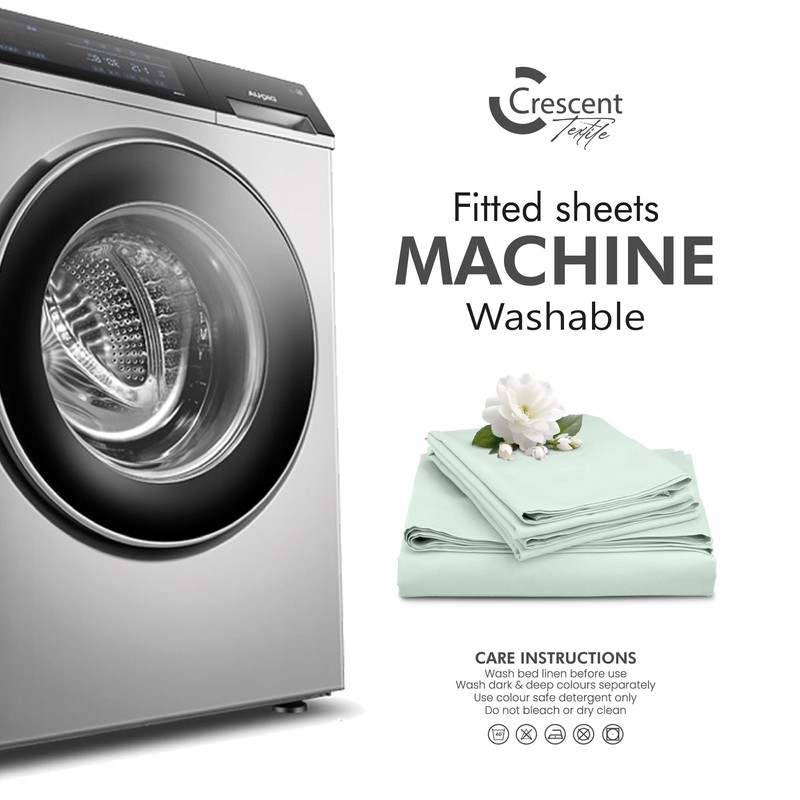 Egyptian Cotton Fitted Sheets 25cm Deep Mattress Pocket 200 Thread