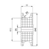 ZAB-S Profile Plastic Roller for Rope Diameter 20 mm -