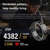 Smart Ring with Display Heart Rate Monitor Fitness Ring Step