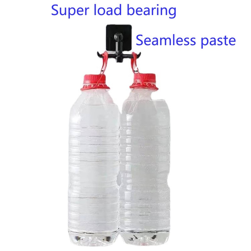 HREDZEO Rotating Folding Hook,4 Pcs 360°Rotating Folding Hook Kitchen Hole-Free