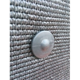 edenvista GRIPNET Clips for Garden Privacy net to Rigid Fence Panels (Wire Diameter 5mm (3/16'') | UV-Treated, 30 Pack, Color Anthracite Grey.