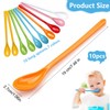 Plastic Spoons, 10 Pcs Reusable Long Handled Teaspoons Ice Cream