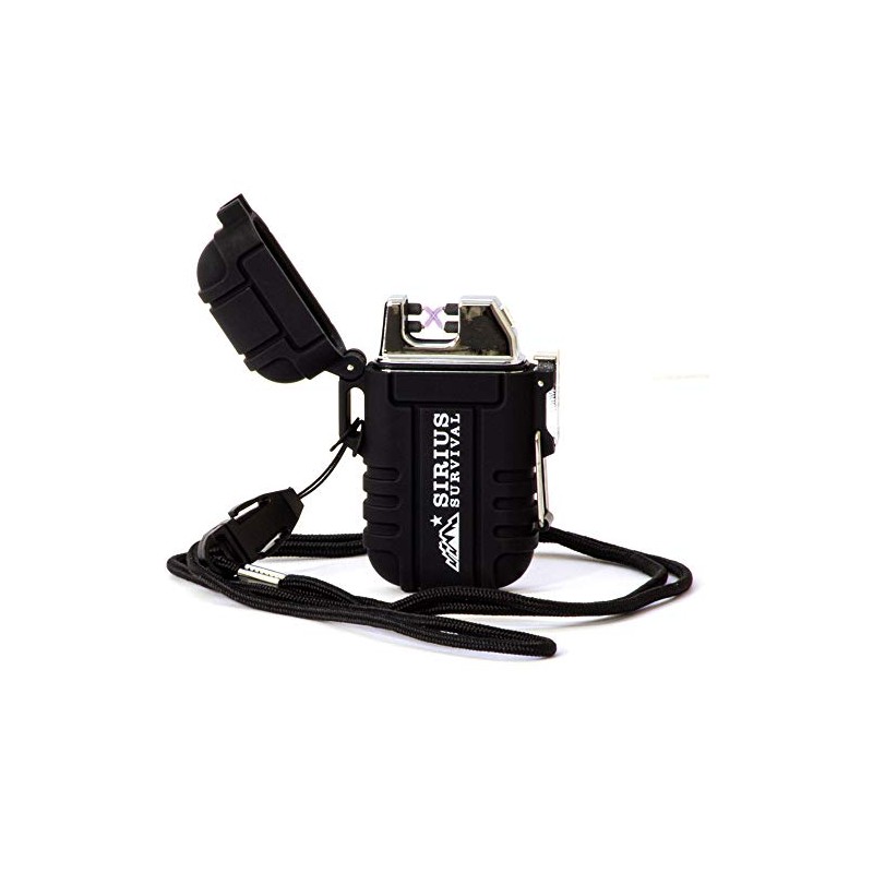 Sirius Survival ZeuX Electric Plasma Lighter, USB Rechargeable Windproof Waterproof
