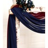 SHERWAY 2 Panels Chiffon Fabric Drapery Wedding Arch Drapes, Party