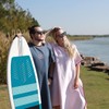 Hiturbo Poncho de Surf de Microfibra, Bata de Baño Cambiante