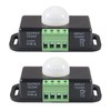 MELIFE 2 Pack DC 12V 24V PIR Sensor LED Motion