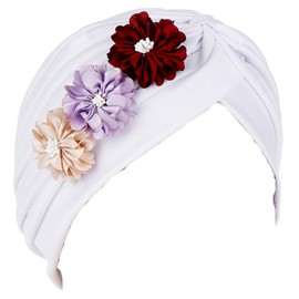 YEHUDAF LEE Women's headscarf, elastic headscarf, women's hat in pure colour, perfect turban, women's headscarves, chemo women's bandana, headscarf, 12