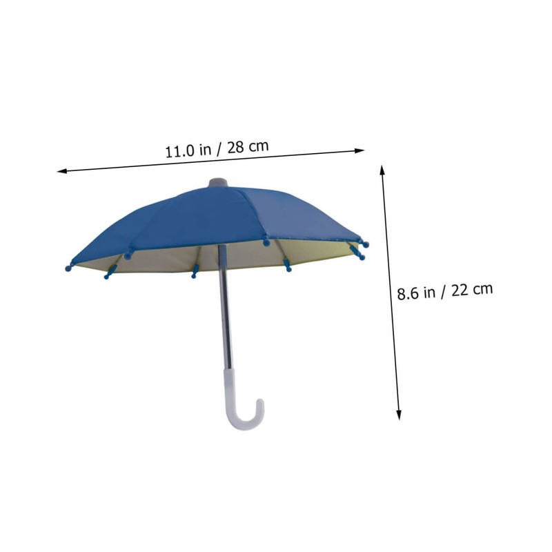 CAXUSD 4 Pcs Compact Phone Umbrellas Decorative Small Umbrellas for